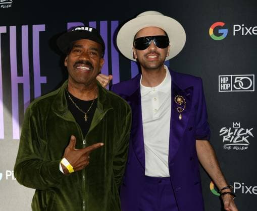 A Toast To The Ruler - Grammy Lifetime Achievement Award Powered by Google Pixel - Culina Modern Italian Los Angeles, CA. Featuring: Kurtis Blow, DJ Cassidy Where: Los Angeles, California, United States When: 03 Feb 2023 Credit: KOI SOJER startraksphoto.com Cover Images Copyright: xx 52408624 EDITORIAL USE ONLY. NOT FOR USE BY NEWSPAPERS BASED IN THE UK.