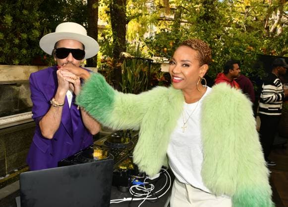 LOS ANGELES, CA -FEBRUARY 03: DJ Cassidy, MC Lyte attend A Toast To The Ruler - Grammy Lifetime Achievement Award Powered by Google Pixel on February 03, 2023 at Culina Modern Italian in Los Angeles, California. Copyright: xKoixSojer Snap NxUxPhotos MediaPunchx