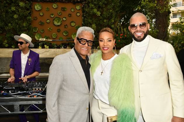 LOS ANGELES, CA -FEBRUARY 03: George Daniels, MC Lyte, Al Reynolds, DJ Cassidy attend A Toast To The Ruler - Grammy Lifetime Achievement Award Powered by Google Pixel on February 03, 2023 at Culina Modern Italian in Los Angeles, California. Copyright: xKoixSojer Snap NxUxPhotos MediaPunchx