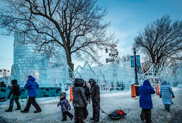 February 5, 2023, Quebec, Quebec, Canada: The opening of the Quebec Winter Carnival finally happened on February 4th at 2 p.m. The opening had been postponed due to the extreme cold first from Friday to Saturday 10 a.m. and then Saturday 4 p.m. Saturday, February 4th at 5 a.m. the temperature was -46 degrees Celsius with the wind factor in the Old Capital. Quebec Canada - ZUMAs278 20230205_zip_s278_002 Copyright: xSerkanxSenturkx