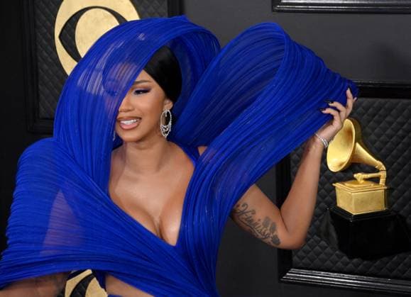 Cardi B attends the 65th annual Grammy Awards at the Crypto.com Arena in Los Angeles on Sunday, February 5, 2023.  LAP20230205501 JIMxRUYMEN