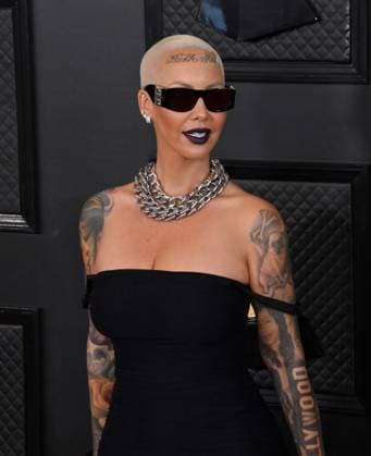 Amber Rose attends the 65th annual Grammy Awards at the Crypto.com Arena in Los Angeles on Sunday, February 5, 2023.  LAP2023020525 JIMxRUYMEN