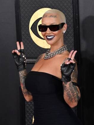 Amber Rose attends the 65th annual Grammy Awards at the Crypto.com Arena in Los Angeles on Sunday, February 5, 2023.  LAP2023020526 JIMxRUYMEN