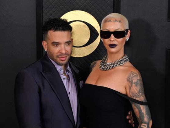 Jason Lee and Amber Rose attend the 65th annual Grammy Awards at the Crypto.com Arena in Los Angeles on Sunday, February 5, 2023.  LAP2023020528 JIMxRUYMEN