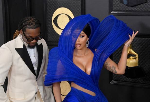 Offset and Cardi B attend the 65th annual Grammy Awards at the Crypto.com Arena in Los Angeles on Sunday, February 5, 2023.  LAP20230205512 JIMxRUYMEN