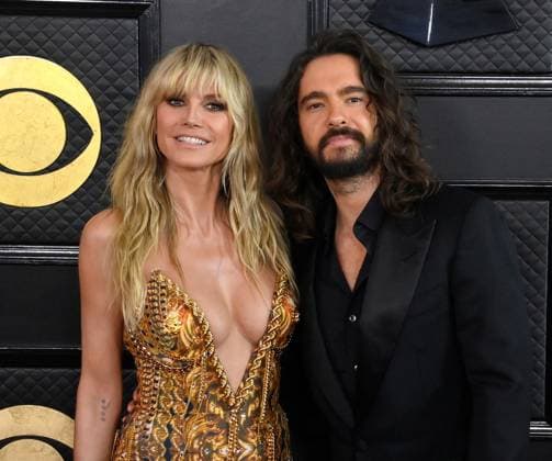 Heidi Klum and Tom Kaulitz attend the 65th annual Grammy Awards at the Crypto.com Arena in Los Angeles on Sunday, February 5, 2023.  LAP2023020537 JIMxRUYMEN