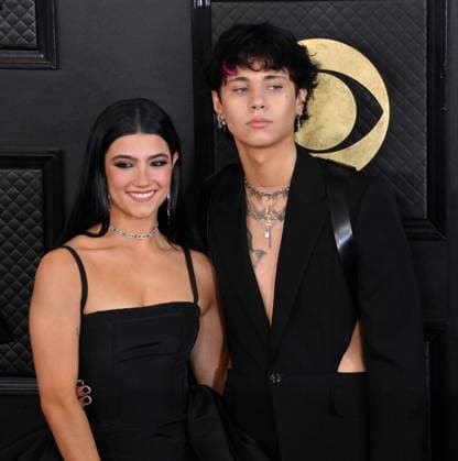 Charli D Amelio and Landon Barker attend the 65th annual Grammy Awards at the Crypto.com Arena in Los Angeles on Sunday, February 5, 2023.  LAP2023020550 JIMxRUYMEN