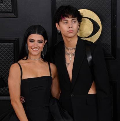 Charli D Amelio and Landon Barker attend the 65th annual Grammy Awards at the Crypto.com Arena in Los Angeles on Sunday, February 5, 2023.  LAP2023020551 JIMxRUYMEN