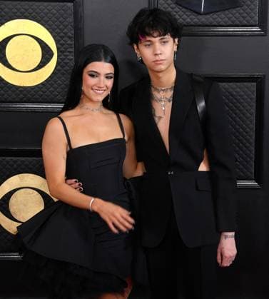 Charli D Amelio and Landon Barker attend the 65th annual Grammy Awards at the Crypto.com Arena in Los Angeles on Sunday, February 5, 2023.  LAP2023020552 JIMxRUYMEN