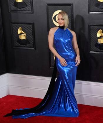 Jasmine Sanders attends the 65th annual Grammy Awards at the Crypto.com Arena in Los Angeles on Sunday, February 5, 2023.  LAP20230205535 JIMxRUYMEN