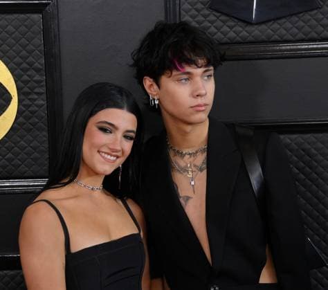 Charli D Amelio and Landon Barker attend the 65th annual Grammy Awards at the Crypto.com Arena in Los Angeles on Sunday, February 5, 2023.  LAP2023020553 JIMxRUYMEN