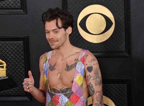 Harry Styles attends the 65th annual Grammy Awards at the Crypto.com Arena in Los Angeles on Sunday, February 5, 2023.  LAP20230205541 JIMxRUYMEN