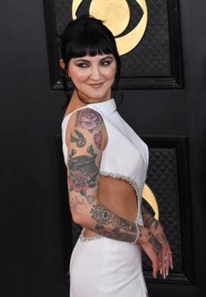 Julia Michaels attends the 65th annual Grammy Awards at the Crypto.com Arena in Los Angeles on Sunday, February 5, 2023.  LAP2023020557 JIMxRUYMEN