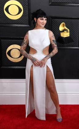 Julia Michaels attends the 65th annual Grammy Awards at the Crypto.com Arena in Los Angeles on Sunday, February 5, 2023.  LAP2023020558 JIMxRUYMEN