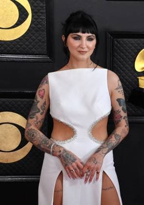 Julia Michaels attends the 65th annual Grammy Awards at the Crypto.com Arena in Los Angeles on Sunday, February 5, 2023.  LAP2023020559 JIMxRUYMEN