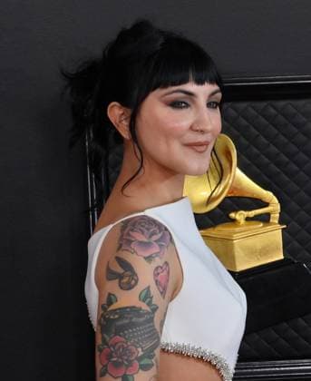 Julia Michaels attends the 65th annual Grammy Awards at the Crypto.com Arena in Los Angeles on Sunday, February 5, 2023.  LAP2023020563 JIMxRUYMEN
