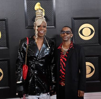 Big Freedia and Devon attend the 65th annual Grammy Awards at the Crypto.com Arena in Los Angeles on Sunday, February 5, 2023.  LAP2023020596 JIMxRUYMEN