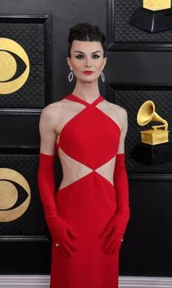 Dylan Mulvaney attends the 65th annual Grammy Awards at the Crypto.com Arena in Los Angeles on Sunday, February 5, 2023.  LAP20230205106 JIMxRUYMEN