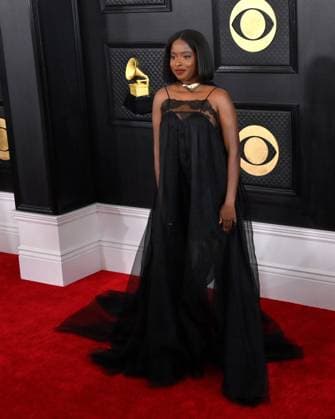 Amanda Gorman attends the 65th annual Grammy Awards at the Crypto.com Arena in Los Angeles on Sunday, February 5, 2023.  LAP20230205120 JIMxRUYMEN