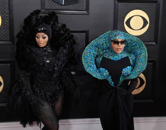 Blac Chyna and Dencia attend the 65th annual Grammy Awards at the Crypto.com Arena in Los Angeles on Sunday, February 5, 2023.  LAP20230205599 JIMxRUYMEN