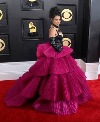 Hannah Monds attends the 65th annual Grammy Awards at the Crypto.com Arena in Los Angeles on Sunday, February 5, 2023.  LAP20230205601 JIMxRUYMEN