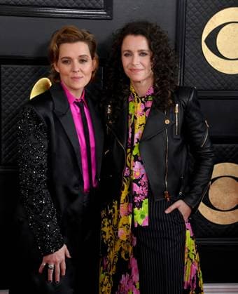 Brandi Carlile and Catherine Carlile attend the 65th annual Grammy Awards at the Crypto.com Arena in Los Angeles on Sunday, February 5, 2023.  LAP20230205605 JIMxRUYMEN
