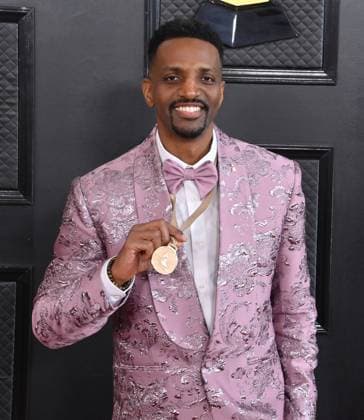 J. Ivy attends the 65th annual Grammy Awards at the Crypto.com Arena in Los Angeles on Sunday, February 5, 2023.  LAP20230205136 JIMxRUYMEN