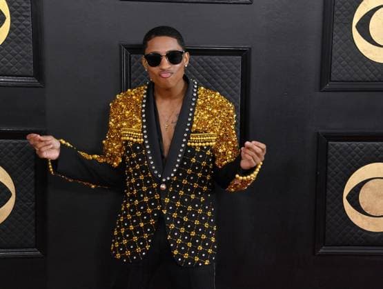 Myles Frost attends the 65th annual Grammy Awards at the Crypto.com Arena in Los Angeles on Sunday, February 5, 2023.  LAP20230205612 JIMxRUYMEN