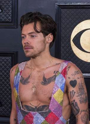 February 5, 2023, Los Angeles, California, USA: Harry Styles on the red carpet of the 65th Annual Grammy Awards held on Sunday February 5, 2023 at Crypto Arena in Los Angeles, California. PI Los Angeles USA - ZUMAp124 20230205_zaa_p124_003 Copyright: xJAVIERxROJASx