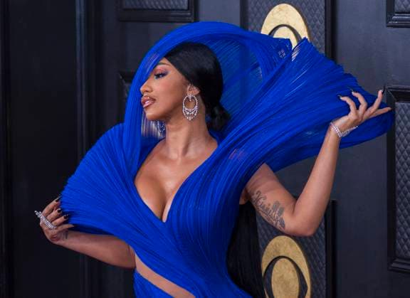 February 5, 2023, Los Angeles, California, USA: Cardi B on the red carpet of the 65th Annual Grammy Awards held on Sunday February 5, 2023 at Crypto Arena in Los Angeles, California. PI Los Angeles USA - ZUMAp124 20230205_zaa_p124_010 Copyright: xJAVIERxROJASx
