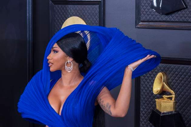 February 5, 2023, Los Angeles, California, USA: Cardi B on the red carpet of the 65th Annual Grammy Awards held on Sunday February 5, 2023 at Crypto Arena in Los Angeles, California. PI Los Angeles USA - ZUMAp124 20230205_zaa_p124_012 Copyright: xJAVIERxROJASx