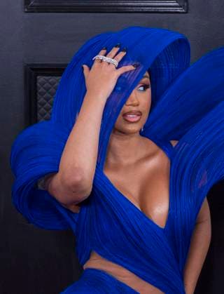 February 5, 2023, Los Angeles, California, USA: Cardi B on the red carpet of the 65th Annual Grammy Awards held on Sunday February 5, 2023 at Crypto Arena in Los Angeles, California. PI Los Angeles USA - ZUMAp124 20230205_zaa_p124_019 Copyright: xJAVIERxROJASx