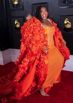 February 5, 2023, Los Angeles, California, USA: Lizzo on the red carpet of the 65th Annual Grammy Awards held on Sunday February 5, 2023 at Crypto Arena in Los Angeles, California. PI Los Angeles USA - ZUMAp124 20230205_zaa_p124_034 Copyright: xJAVIERxROJASx