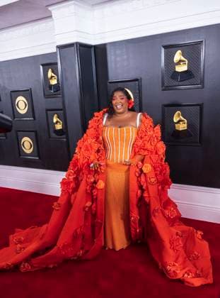 February 5, 2023, Los Angeles, California, USA: Lizzo on the red carpet of the 65th Annual Grammy Awards held on Sunday February 5, 2023 at Crypto Arena in Los Angeles, California. PI Los Angeles USA - ZUMAp124 20230205_zaa_p124_037 Copyright: xJAVIERxROJASx