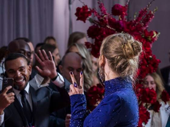 February 5, 2023, Los Angeles, California, USA: Taylor Swift on the red carpet of the 65th Annual Grammy Awards held on Sunday February 5, 2023 at Crypto Arena in Los Angeles, California. PI Los Angeles USA - ZUMAp124 20230205_zaa_p124_066 Copyright: xJAVIERxROJASx