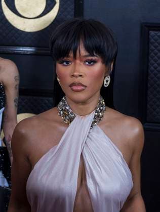 February 5, 2023, Los Angeles, California, USA: Serayah on the red carpet of the 65th Annual Grammy Awards held on Sunday February 5, 2023 at Crypto Arena in Los Angeles, California. PI Los Angeles USA - ZUMAp124 20230205_zaa_p124_114 Copyright: xJAVIERxROJASx