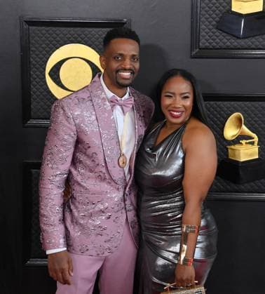 J. Ivy and Tarrey Torae attend the 65th annual Grammy Awards at the Crypto.com Arena in Los Angeles on Sunday, February 5, 2023.  LAP20230205137 JIMxRUYMEN