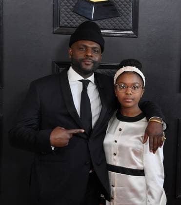 Juan Winans and Sophie Winans attend the 65th annual Grammy Awards at the Crypto.com Arena in Los Angeles on Sunday, February 5, 2023.  LAP20230205138 JIMxRUYMEN