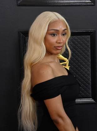 Fousheé attends the 65th annual Grammy Awards at the Crypto.com Arena in Los Angeles on Sunday, February 5, 2023.  LAP20230205193 JIMxRUYMEN