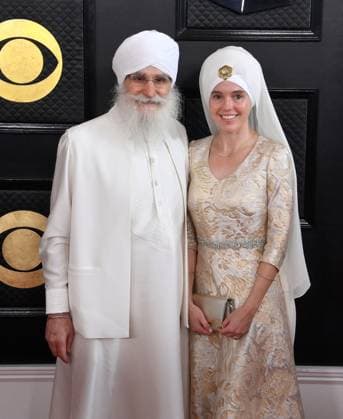 Harijiwan Khalsa and Gurujas attend the 65th annual Grammy Awards at the Crypto.com Arena in Los Angeles on Sunday, February 5, 2023.  LAP20230205267 JIMxRUYMEN