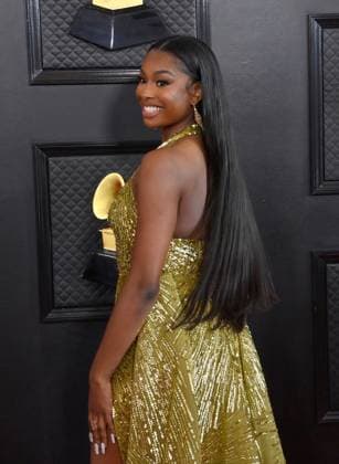 Coco Jones attends the 65th annual Grammy Awards at the Crypto.com Arena in Los Angeles on Sunday, February 5, 2023.  LAP20230205631 JIMxRUYMEN