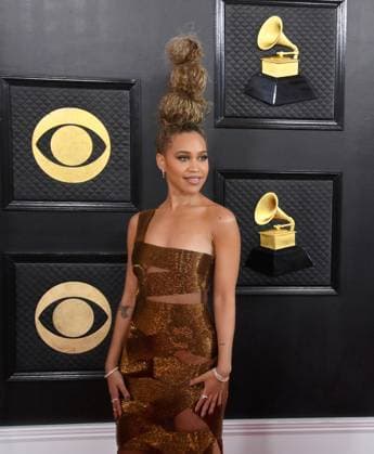 Amanda Reifer attends the 65th annual Grammy Awards at the Crypto.com Arena in Los Angeles on Sunday, February 5, 2023.  LAP20230205635 JIMxRUYMEN