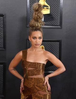 Amanda Reifer attends the 65th annual Grammy Awards at the Crypto.com Arena in Los Angeles on Sunday, February 5, 2023.  LAP20230205636 JIMxRUYMEN