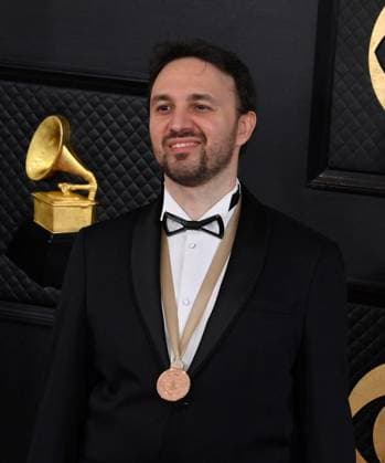 Enrico Fagone attends the 65th annual Grammy Awards at the Crypto.com Arena in Los Angeles on Sunday, February 5, 2023.  LAP20230205666 JIMxRUYMEN