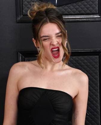Charlotte Lawrence attends the 65th annual Grammy Awards at the Crypto.com Arena in Los Angeles on Sunday, February 5, 2023.  LAP20230205692 JIMxRUYMEN