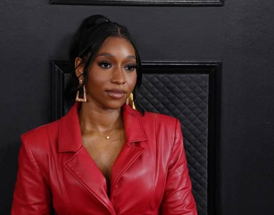 Blush attends the 65th annual Grammy Awards at the Crypto.com Arena in Los Angeles on Sunday, February 5, 2023.  LAP20230205702 JIMxRUYMEN