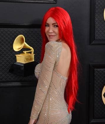 Vanessa Anez attends the 65th annual Grammy Awards at the Crypto.com Arena in Los Angeles on Sunday, February 5, 2023.  LAP20230205304 JIMxRUYMEN