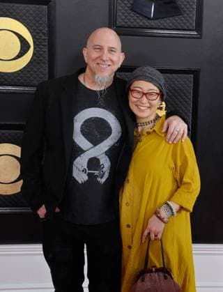 Jeff Coffin and Ryoko Suzuki attend the 65th annual Grammy Awards at the Crypto.com Arena in Los Angeles on Sunday, February 5, 2023.  LAP20230205328 JIMxRUYMEN