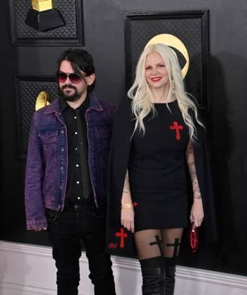 Shooter Jennings and guest attend the 65th annual Grammy Awards at the Crypto.com Arena in Los Angeles on Sunday, February 5, 2023.  LAP20230205759 JIMxRUYMEN