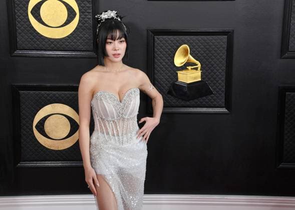 Mindy Zim attends the 65th annual Grammy Awards at the Crypto.com Arena in Los Angeles on Sunday, February 5, 2023.  LAP20230205769 JIMxRUYMEN